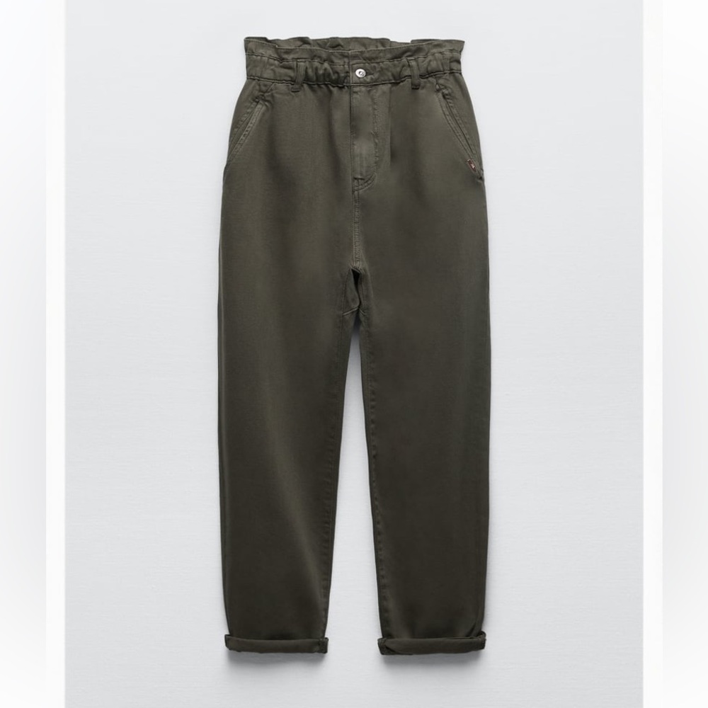 Zara Baggy Paperbag Jeans Gem